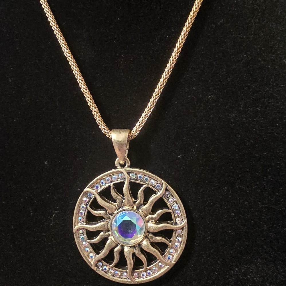 Gold celestial Necklace